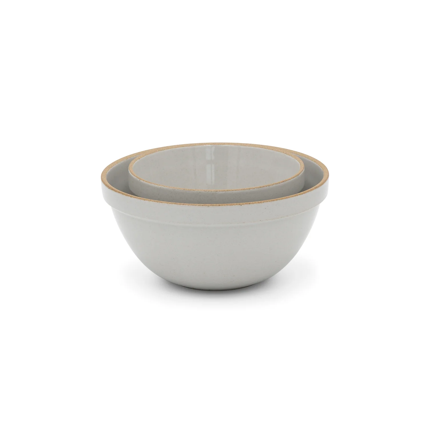 Deep Round Bowl, Gloss Gray