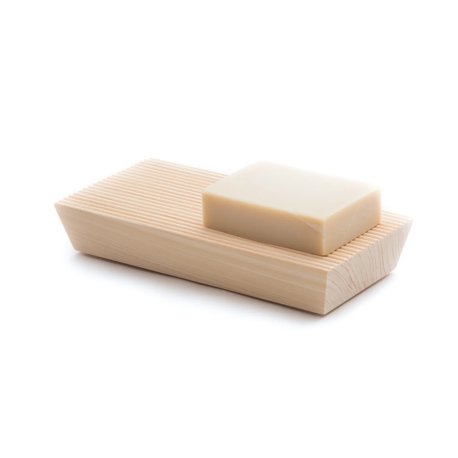 Hinoki Ridged Soap Dish - Image 5